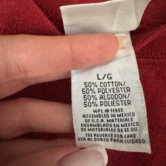 Lot of 2 Vintage Sweatshirts Size L – USA Flag & Hunter Cartoon – Made in USA - Picture 8 of 16